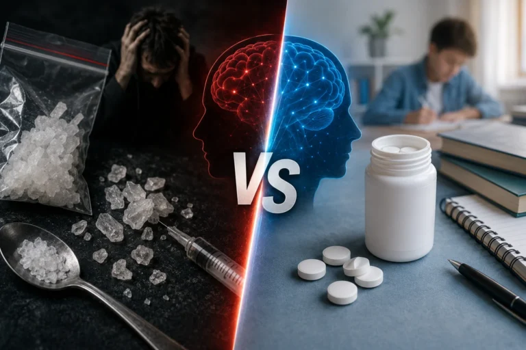 Methamphetamine vs Methylphenidate