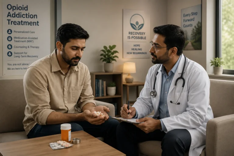 Opioid addiction treatment consultation at Lifeline Rehab Center Islamabad